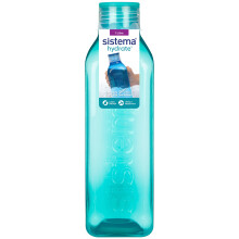Sistema Square Water Bottle 1L | BPA Free Water Bottle | Seal Tight