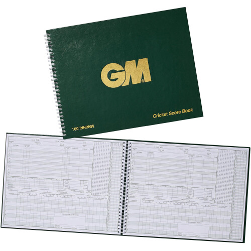 Gunn & Moore GM Cricket Scorebook | Wire Bound | Bowling Analysis |