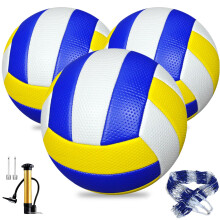 TXONKEXU 3 Pack Soft Touch Volleyballs Official Size 5, Indoor