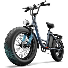URLIFE 20" x 4.0 Electric Bike, Fat Tire E-Bike with 48V 15.6Ah