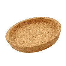 Thick Absorbent Round Cork Coasters with Raised Trim for Cups Mugs and Bottles 1