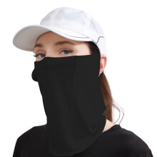 Versatiles Outdoor Neck Gaiter Face Mask Suitable For Golf Running Cycling Black