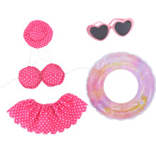 Unique And Practical Geese Style Bikini Group For Outdoor Holiday Display Pink