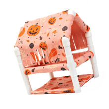 Removable Washable Small Pet Hideouts Cage Breathable Double Layer Hamsters Orang color
