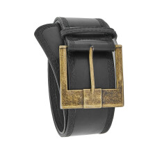 Popular Wide Band Belt Soft PU Leather Light weight Waistband Adjustable Women Black