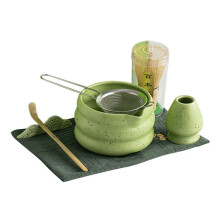 Matcha Green Tea Whisk Teaware Japanese Ceremony Bamboo Chasen Tea Tool Tea Brush Exquisite Matcha Kit for Teaset Green