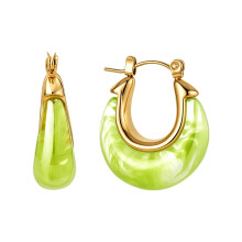 Modern Hanging Moon Earrings With 7 Color Suitable For All Outfits GN1