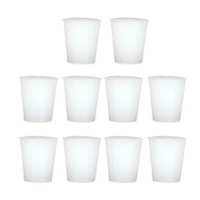 Pack of 10 Soft & Elastic Silicone Stoppers for Secure Liquid & Gas Containment No. 4B