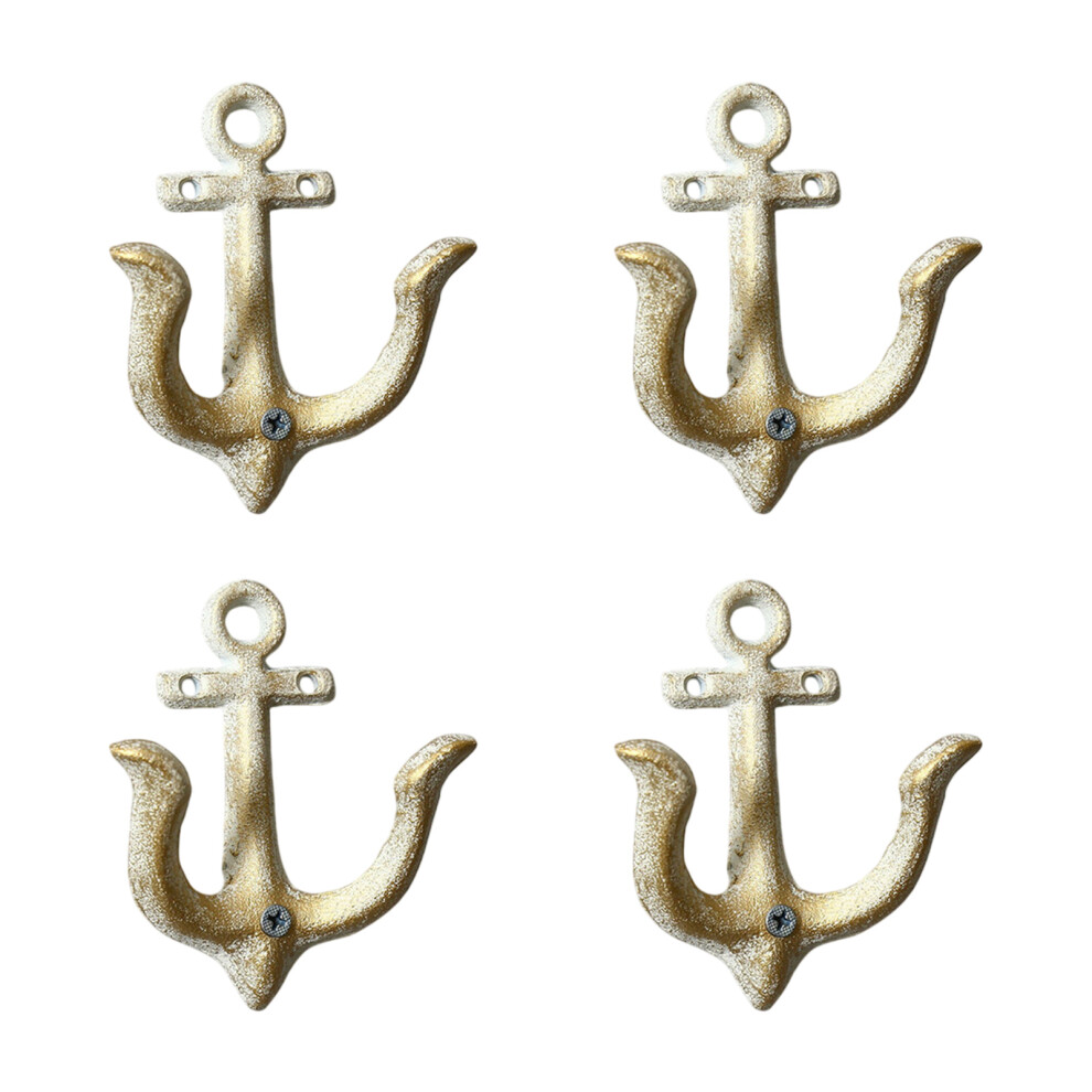 Bucolic Ship Anchors Wall Mount Durable Metal Hook For Seasonal Parties And White 7755000622372