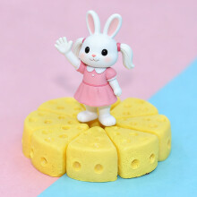 10pcs Resin Miniature Cheesecake Model Figure Play Food for Doll House Enthusiast