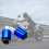 Quick Install Aluminum Motorcycle Grip Plugs Universal Design No Tool Needed Blue 3