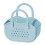 Practical Bathroom Basket For Cosmetics Quick Water Drainage Sturdy Materials Blue 1