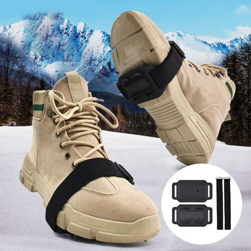 4Pieces Compacts NonSlip Devices Adjustable to Shoe for Daily Winter Activity 1