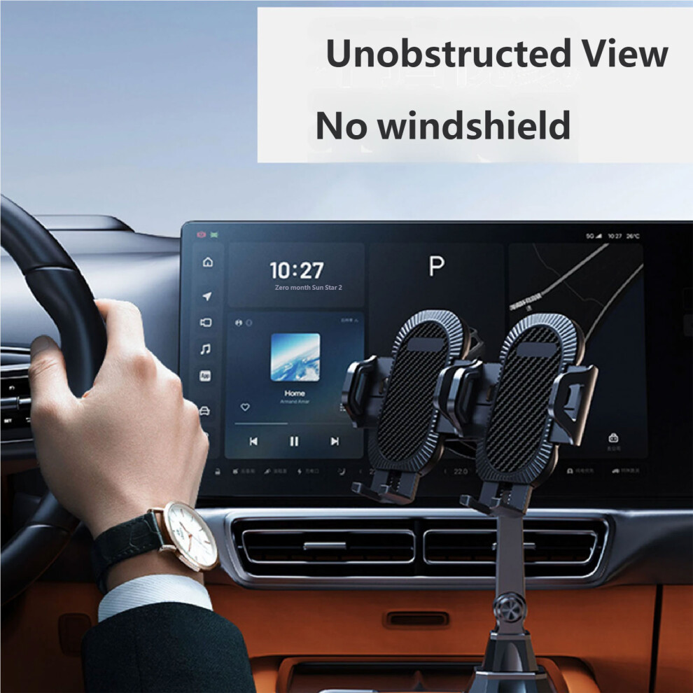Car Cup Holder Phone Mount Bracket For Phone 360 Degree Rotation Secure Grip 7754004700611