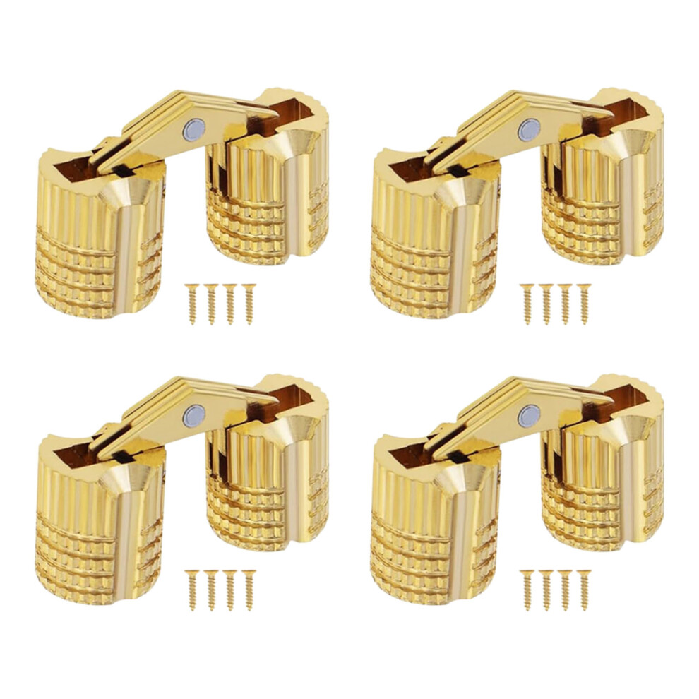 Furniture Hinges Hide Cabinet Copper Invisible Door Hinge Concealed Barrels 4P 7755000635716