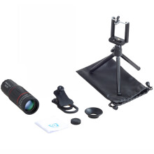 Apexel Universal 18X25 Monocular Zoom Hd Optical Cell Phone Lens Observing Survey 18X Telephoto Lens With Tripod For Smartphone