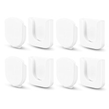 Magnetic Remote Control Holder Wall Mount, 4 Pair Remote Control Organizers Storage Self-Adhesive TV Remote White