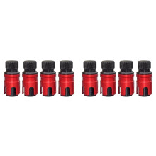 8X Tire Pressure Adjustment Valves Rapid Air Deflation Valves for Enhances Tractions in Soft Sand Red