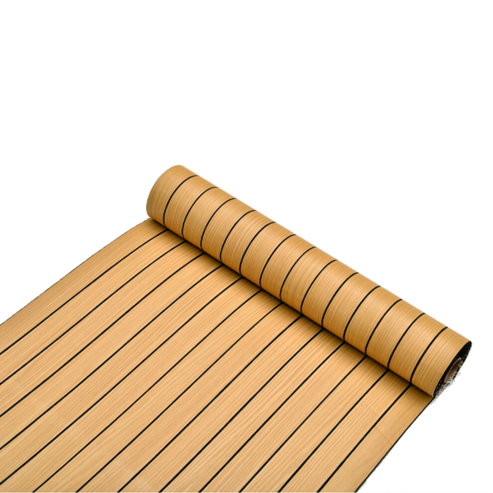 40X300cm Realistic Wood Grains Vinyls Sticker Waterproof Peels And Stick Wall Panel Yellow 7755000646637