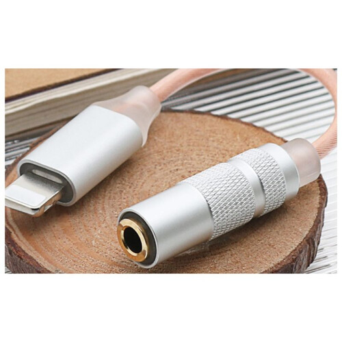 For  Interface to 3.5 Round Hole Single Crystal Copper Adapter Cable Small Tail for IOS  Mobile Phone 1
