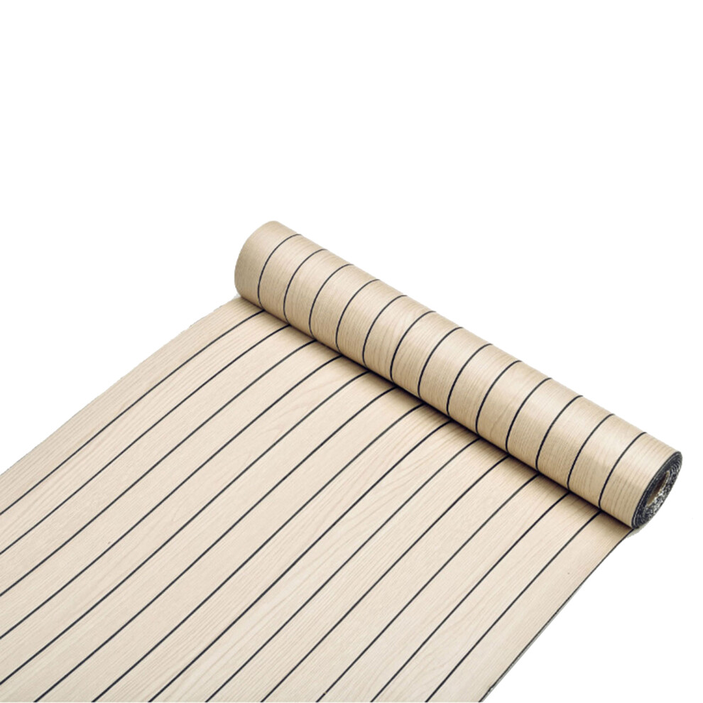 Wood Pattern Slats Wallpaper Sticker 40X300cm Waterproof Adhesive Vinyls Panel White 7755000646590