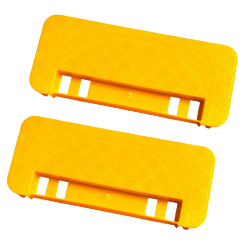 High Strength Plastic Honeycombs Scraper Tool Ergonomic Handle For Beekeeping Yellow