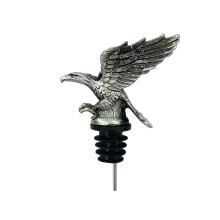 Premium Zinc Alloy Hawks Shape Liquor Pourer With Smooth Flows Control Antique silver