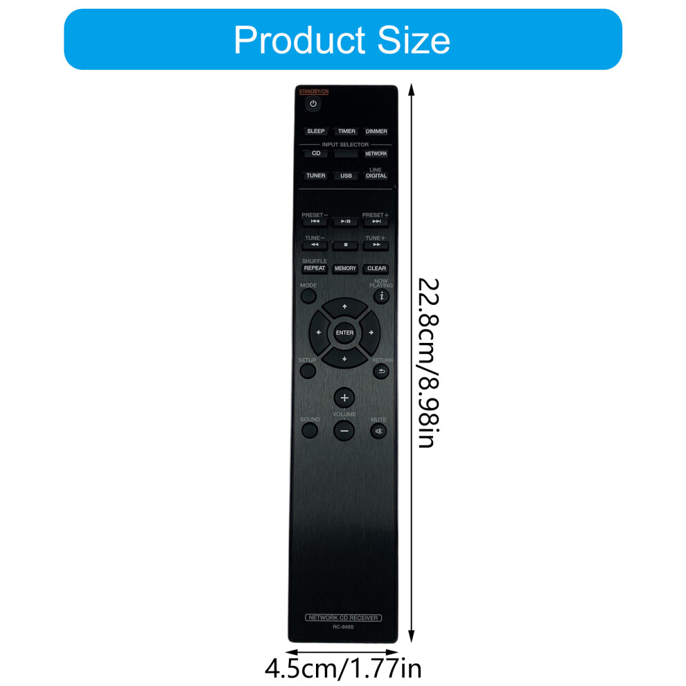Comfortable Remote Controller With Shock Resistant For Rc945s Home Theater System 7695001206051