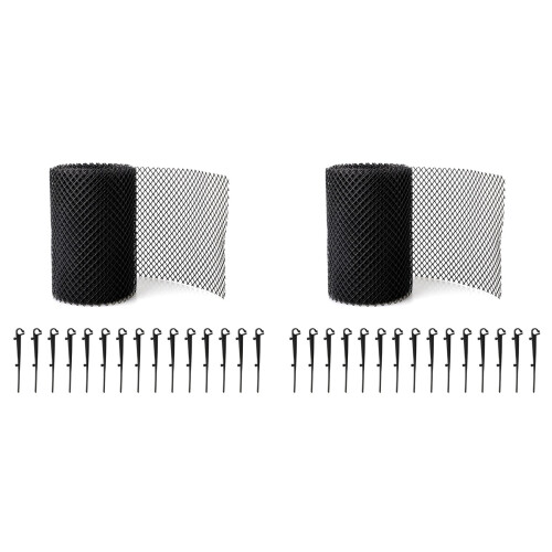 2X Mesh Gutter Guard Leaf Protection Mat Guttering Block Leaves Prevent Clogging Garden Protection Net