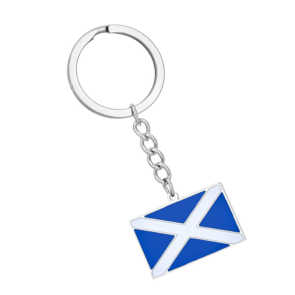 Stylish Scotland English Themed Keyring Key Pendant For Travel Souvenir Silver Scotland 7755000615589