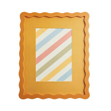 Elegant 4x6 foot curvilinear Profile Wood Frame Suitable For Home Or Office Yellow