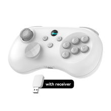 (White with Reciver) Wireless Controller Joystick for Nintendo Switch PS4 PS3 PC Android iOS Mini Gamepad