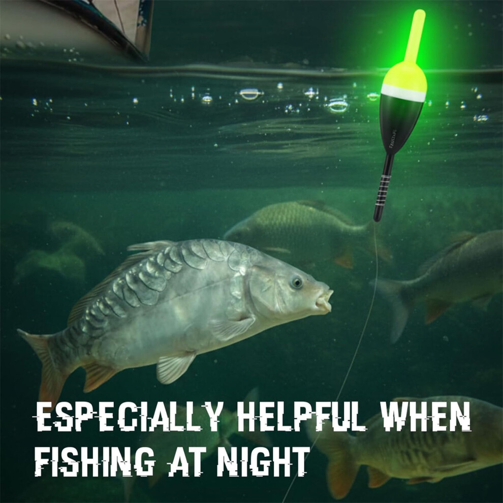 Glow Fishing Bobbers With Chargers For Night Fishing Plastic Bobber Float Light/Dark 7696002298540