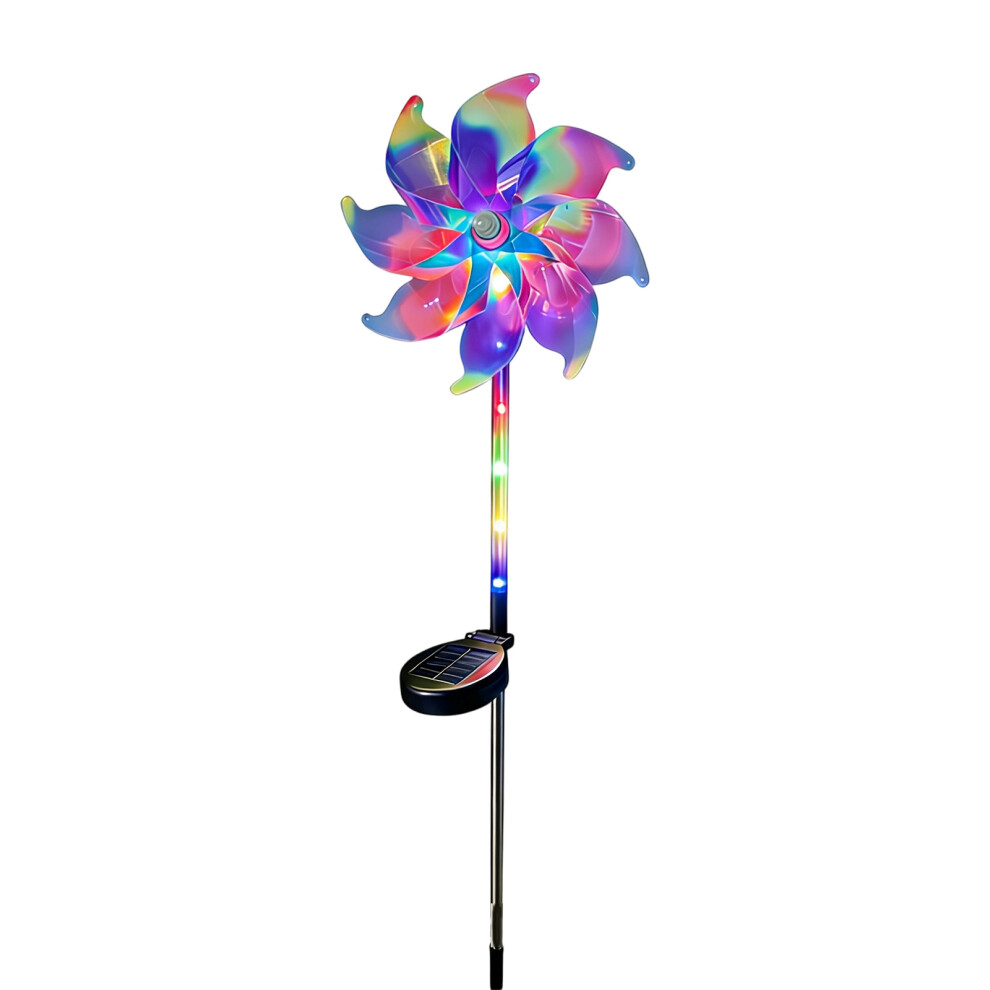 Sparkling Rainbow Windmill Solar Powered Light For Outdoor Decoration Lamp 1 7755000652027