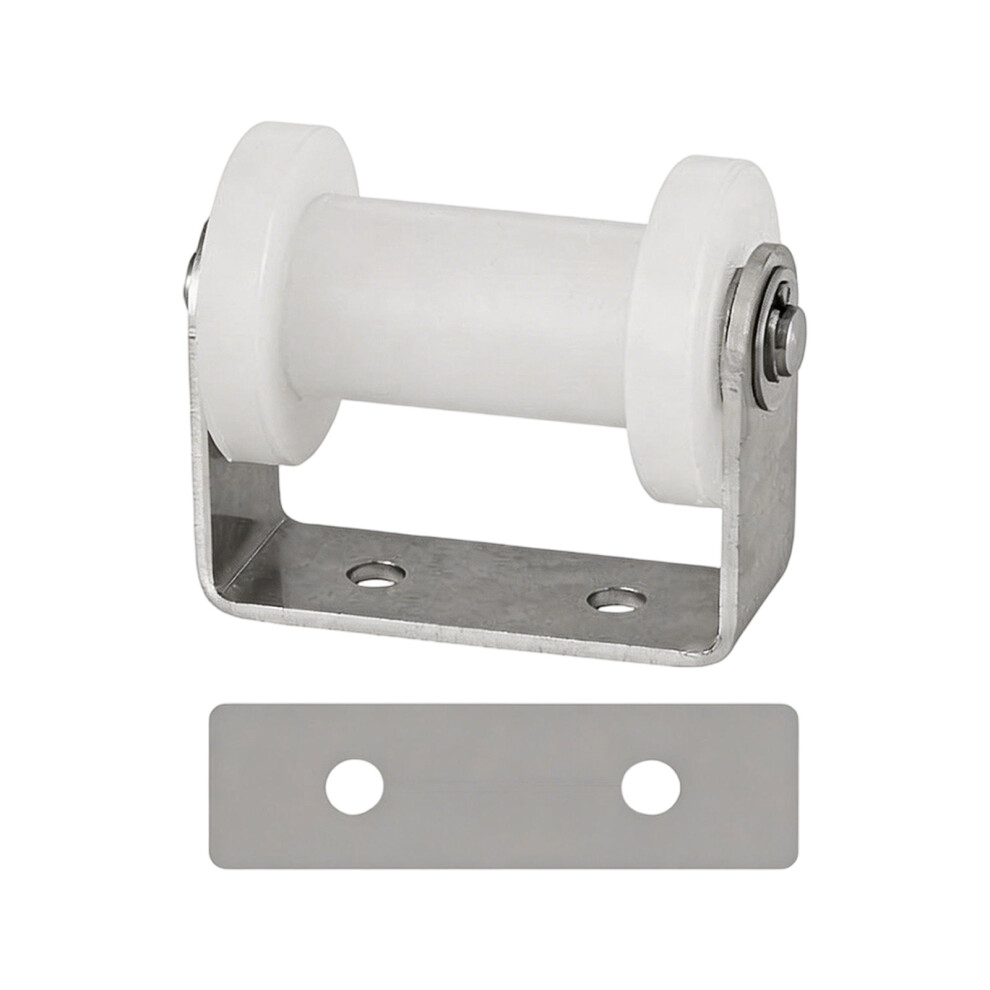 H Grooves Nylon Pulley Quiet Directional Track Wheel With Metal Brackets 52Mm 7755000573605