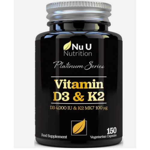 Vitamin D3 4000IU + K2 MK7 100µg 150 Capsules