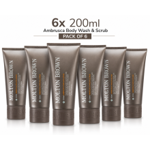 6x Molton Brown Renew Ambrusca Wash & Scrub 200ml