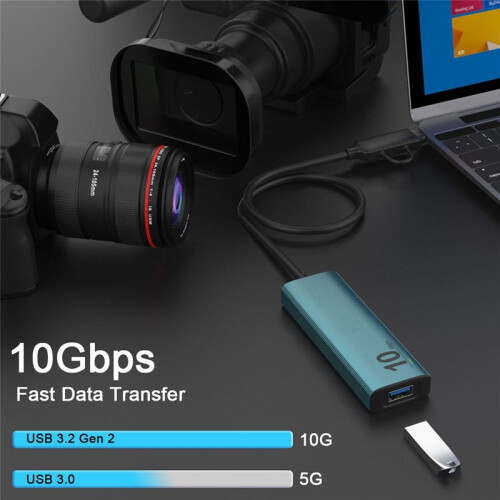 USB C Hub 10Gbps USB 3.2 GEN 2 HUB Multifunctionele Adapter Splitter voor Windows  OS Linux voor 1