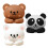 Compact Desktop Wire Organizers PVC SelfAdhesive Mounting Cable Holder Clips brown bear 2