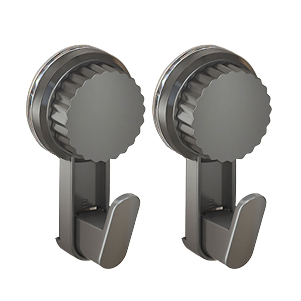 Extra Strong Suction Hook 2 Pack No Damage To Walls Easy Install Remove Gray B 7755000595249