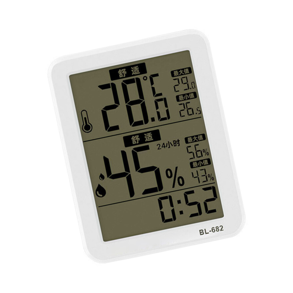 Digital Clock With Thermometers Hygrometer For Accurate Temperature Large Screen Model 7755000654724