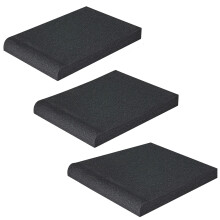 Extended Use Speaker Shock Absorbing Sponge Pad Sound Absorption Base Black C