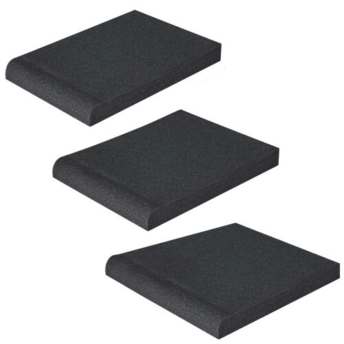 Extended Use Speaker Shock Absorbing Sponge Pad Sound Absorption Base Black C