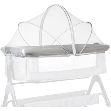 (Black) Universele klamboe voor reiswieg, baby naast wieg Co-sleeper klamboe hoes met geruisloze ritssluiting voor