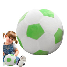 (Green and White) Soft Footballs For Kids Indoor, Soft Plush Football Pillow, Stuffed Soccer Ball Toy, Sports Ball Soccer For Kids