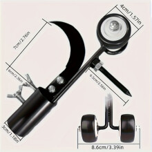 (Weeding Hook (two-in-one)) Robuuste ijzeren tuinwiederroller - 1 st met scherpe randen voor efficiënte onkruidverwijdering, ergonomische handgreep