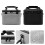 Multi Functional Projector Case Protective Interior with Remote Cable Pockets Grey 9