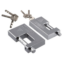 2PCS Multifunctional Padlock Keyed Padlock Waterproof Antirust Anti-Theft Lock Pry Door Lock with 3 Keys