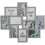 10-Multi Aperture Wall Photo Frame Grey 55x49x2Cm 2