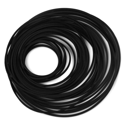 120Pcs Universal 26 120mm Assorted Size Rubber Belts for Cassette Tape Machine 1